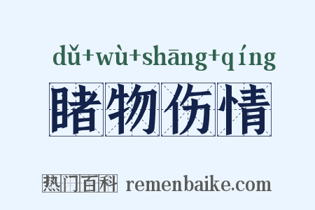 睹物伤情是什么意思的图片